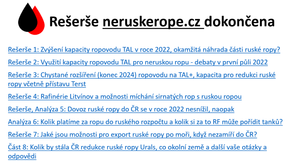 reserse NE ruske rope - dokoncena - ilustracni obrazek a seznam resersi - to same, jen obrazkove